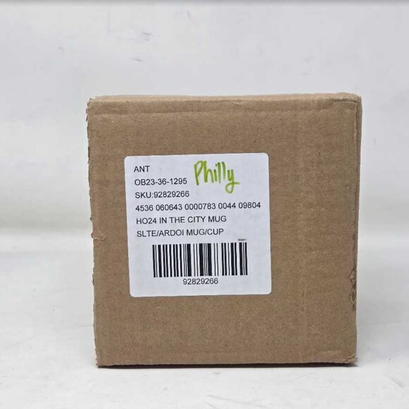 Anthropologie Philly holiday in the city stoneware Christmas mug Philadelphia 2 - Picture 7 of 7